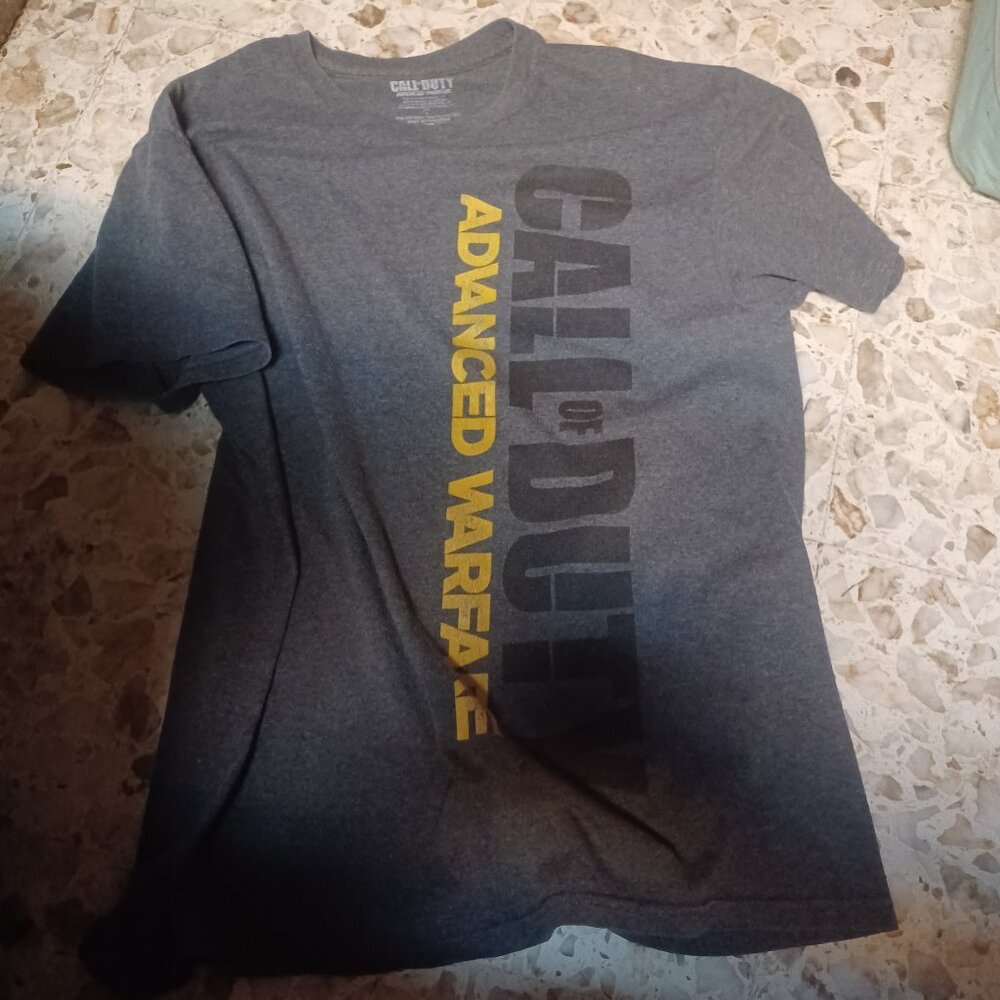 Call of Duty Men's Short Short Sleeve Tee L Gray